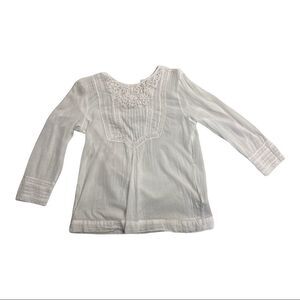 SFERA,Women’s white Crochet and lace topTop, Sz 4‎